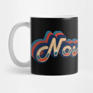 november - vintage retro 70s future b Mug